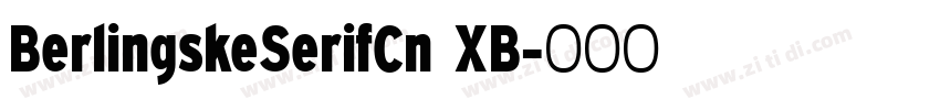 BerlingskeSerifCn XB字体转换